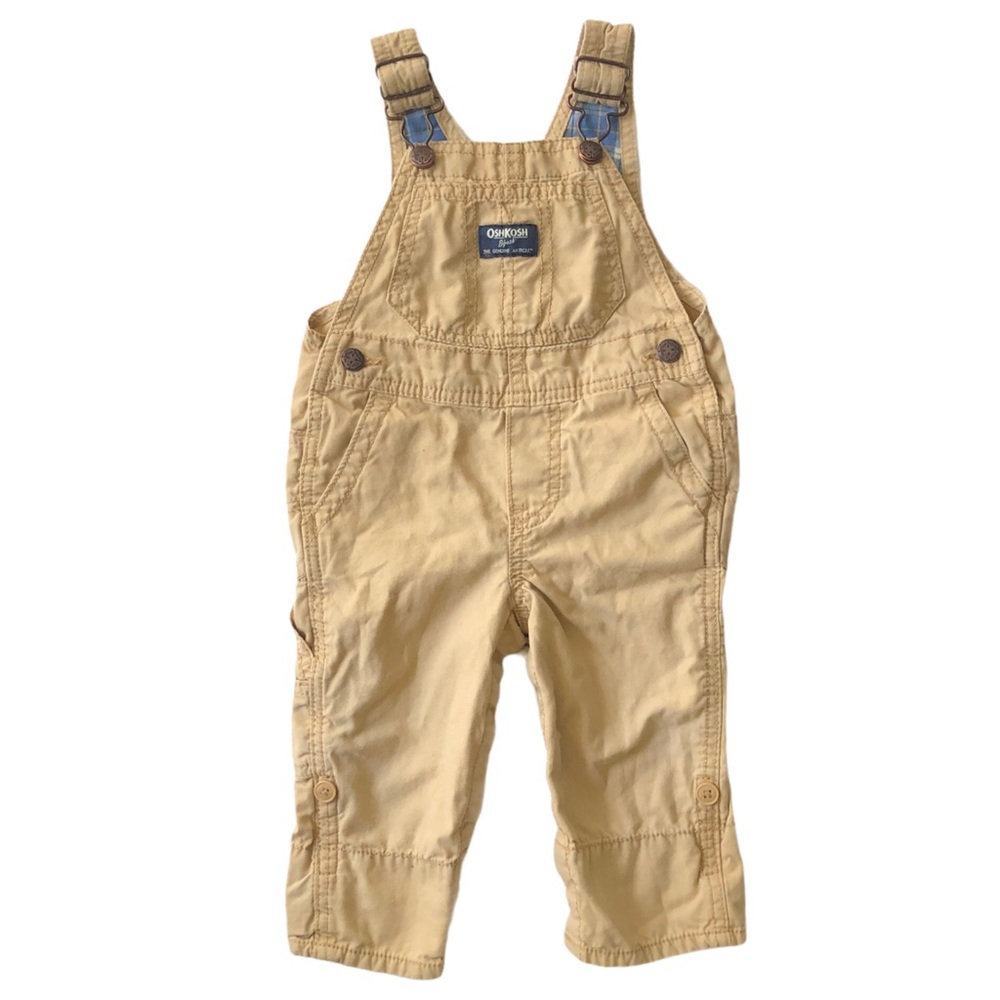 Classic OshKosh B’gosh Cream Tan Overalls